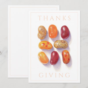 HERFST JELLY BEANS 5x7 Thanksgiving Platte Kaart