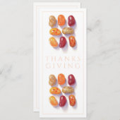 HERFST JELLY BEANS Thanksgiving 4x9.25 Platte Kaar Kaart (Voorkant / Achterkant)