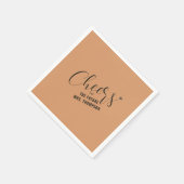 Herfst juicht toekomst mevrouw Oranje Vrijgezellen Servet (Hoek)