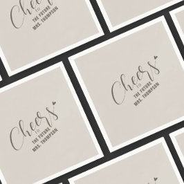 Herfst juicht toekomst mevrouw Taupe Vrijgezellenf Servet