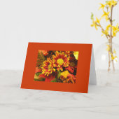 herfst kaart (Gele Bloem)
