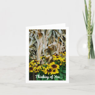 HERFST KAARTEN DENKEN AAN U BLANK NOTES