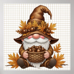 Herfst Kabouter Poster