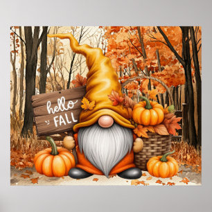 Herfst Kabouter Poster
