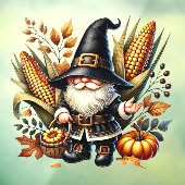 Herfst Kabouter Ruitsticker Raamsticker (Vel 3)