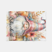  Herfst kabouters met herfstbladeren Fleece Deken (Voorkant (Horizontaal))