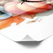  Herfst kabouters met herfstbladeren Perfect Poster (Hoek)