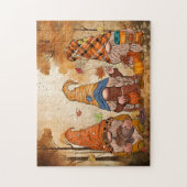 Herfst kabouters puzzel (Verticaal)