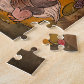 Herfst kabouters puzzel legpuzzel (Zijkant)