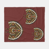 Herfst kalkoen fleece deken (Voorkant (Horizontaal))