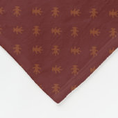 Herfst kalkoen fleece deken (Hoek)