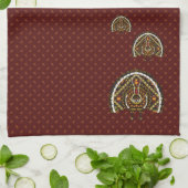 Herfst kalkoen handdoek (Gevouwen)