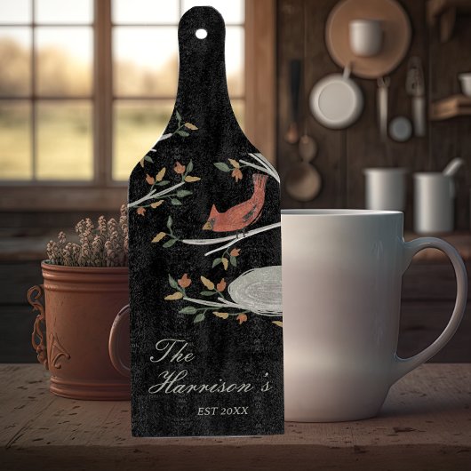 Herfst kardinaal op maat gemaakt snijplank