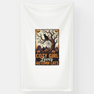 Herfst Kat Liefhebber Vintage Halloween Meisje T-s Spandoek