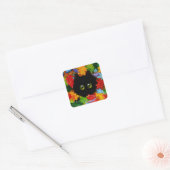 Herfst Kat Stickers Creationarts (Envelop)