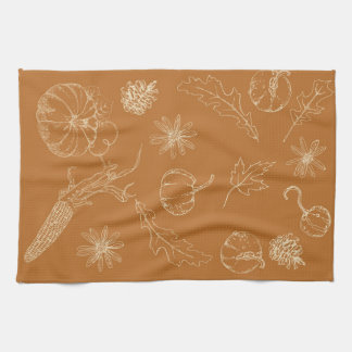 Herfst keukenhanddoek