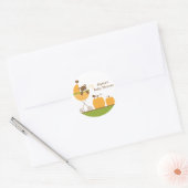 Herfst kinderwagen Baby shower Stickers (Envelop)