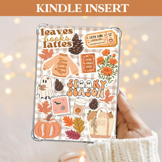 Herfst Kindle Insert Herfst Gezellige Bookish Pomp Feestdagenkaart