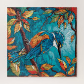 Herfst Kingfisher puzzel Legpuzzel (Horizontaal)