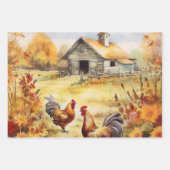 herfst kip veld inpakpapier vel (Voorkant 3)