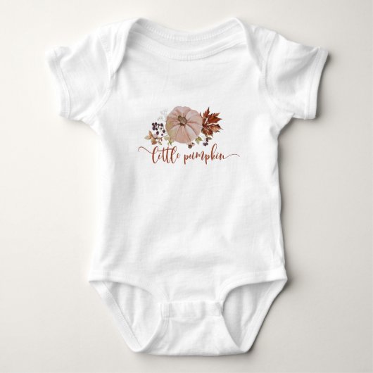 Herfst kleine pompoen baby romper (Voorkant)