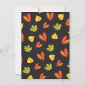 Herfst kleine pompoen Baby shower Kaart (Achterkant)