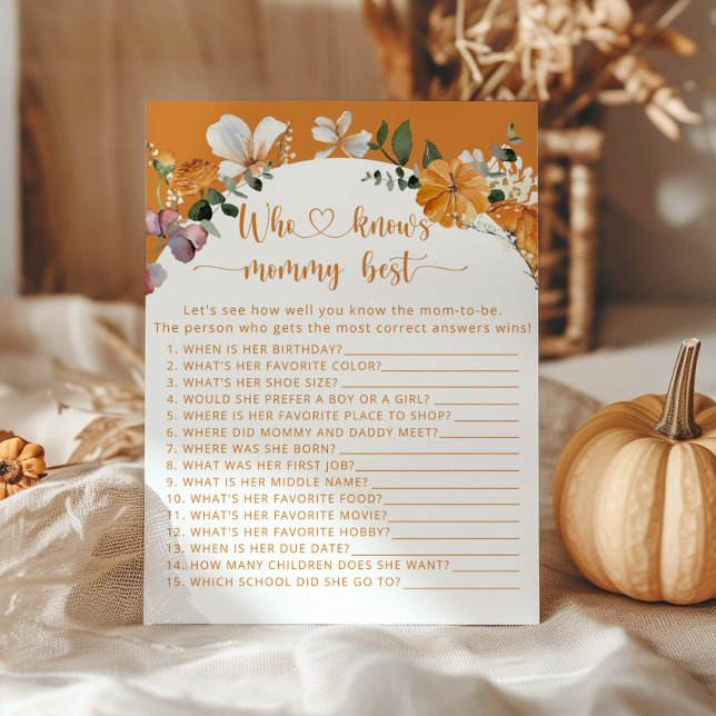 Herfst kleine pompoen die het beste van mama kent (Creator heeft geüpload)