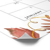 Herfst Kleine pompoen Raad de vervaldatum kalender Poster (Hoek)