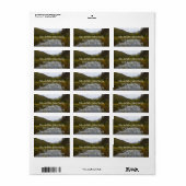 Herfst kleur bij Cub Lake Etiket (Full Sheet)