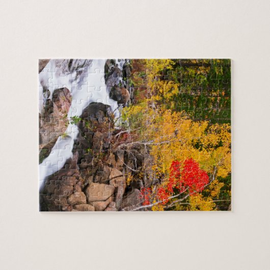 Herfst kleur langs bisschop Creek, CA Legpuzzel (Horizontaal)