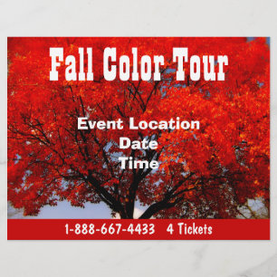 Herfst Kleur Tour Halloween Evenement Herfst Even Flyer