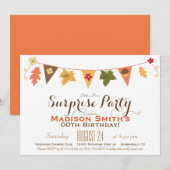 Herfst kleur verlaat Bunting Verjaardag Surprise P Kaart (Voorkant / Achterkant)
