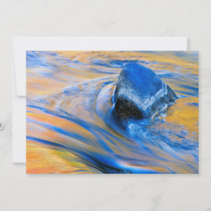 Herfst Kleur Water Abstract Kaart