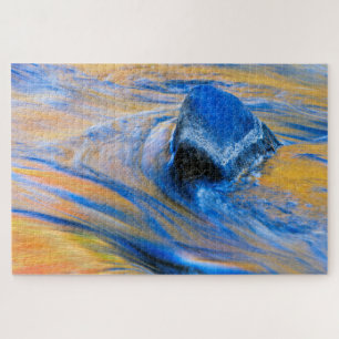 Herfst Kleur Water Abstract Legpuzzel