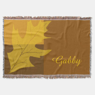 Herfst kleurblok deken