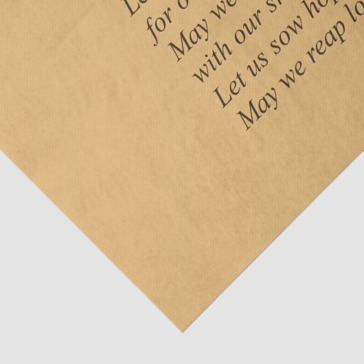 Herfst kleuren Thanksgiving gedicht Tissuepapier (Detail)