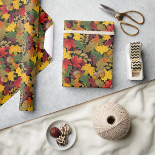 Herfst Kleurrijke Bladeren Cadeaupapier
