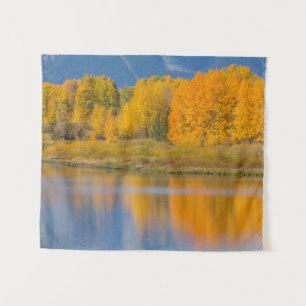 Herfst Kleurrijke Espenbomen Wandkleed