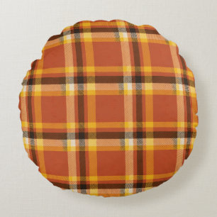 Herfst Knus Geruit Herfst Warmte & Comfort Beddi Rond Kussen