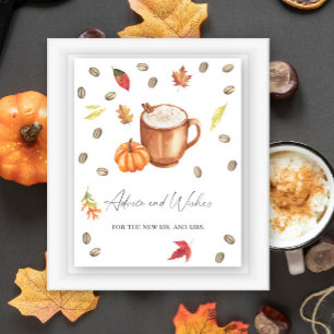 Herfst Koffie - Advies en Wensen voor Jonggehuwden Poster