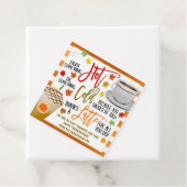 Herfst Koffie Bedankt een latte Gift Label (In situ)