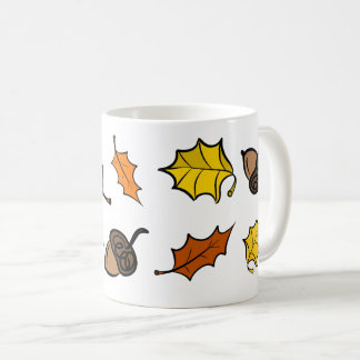Herfst koffiemok - Bladeren & eikels