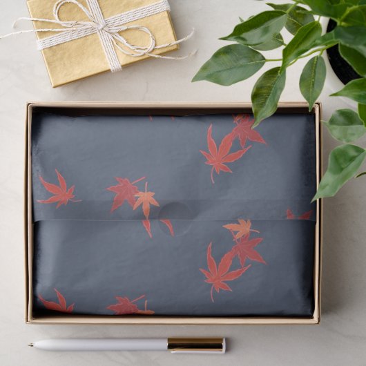 Herfst Koi - blauw Tissuepapier (Geschenk)