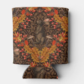 Herfst konijn op bruin blikjeskoeler (Achterkant)