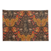 Herfst konijn op bruin kussensloop (Achterkant-Rechts)