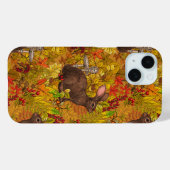 Herfst Konijn op oker Case-Mate iPhone Case (Achterkant (horizontaal))