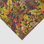 Herfst Konijn op zwart Tissuepapier (Detail)