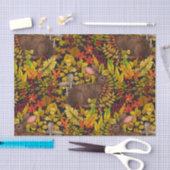 Herfst Konijn op zwart Tissuepapier (Craft)