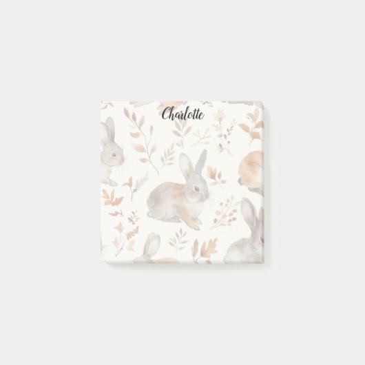 Herfst Konijn Post-it® Notes (Voorkant)