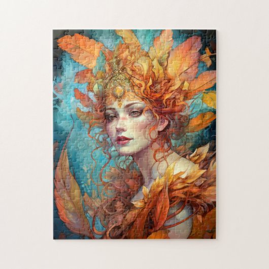 Herfst Koningin Goddess Fantasy Art Legpuzzel (Verticaal)